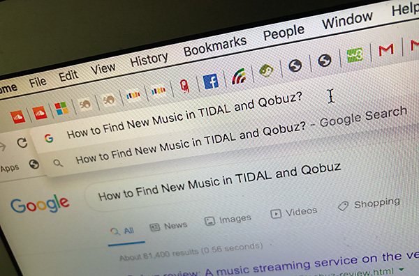 Come trovare nuova musica in TIDAL e Qobuz o su Internet