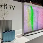 Samsung porta QLED Tech a Serif TV focalizzata sul design