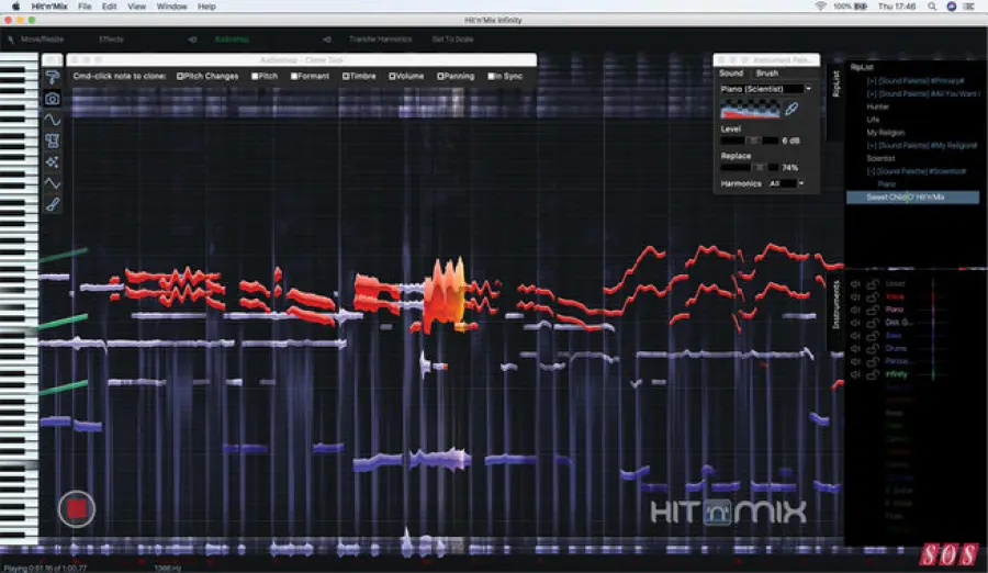 Setaccia e separa con Infinito