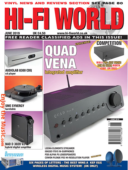 Hi-Fi World July offre recensioni e pensieri