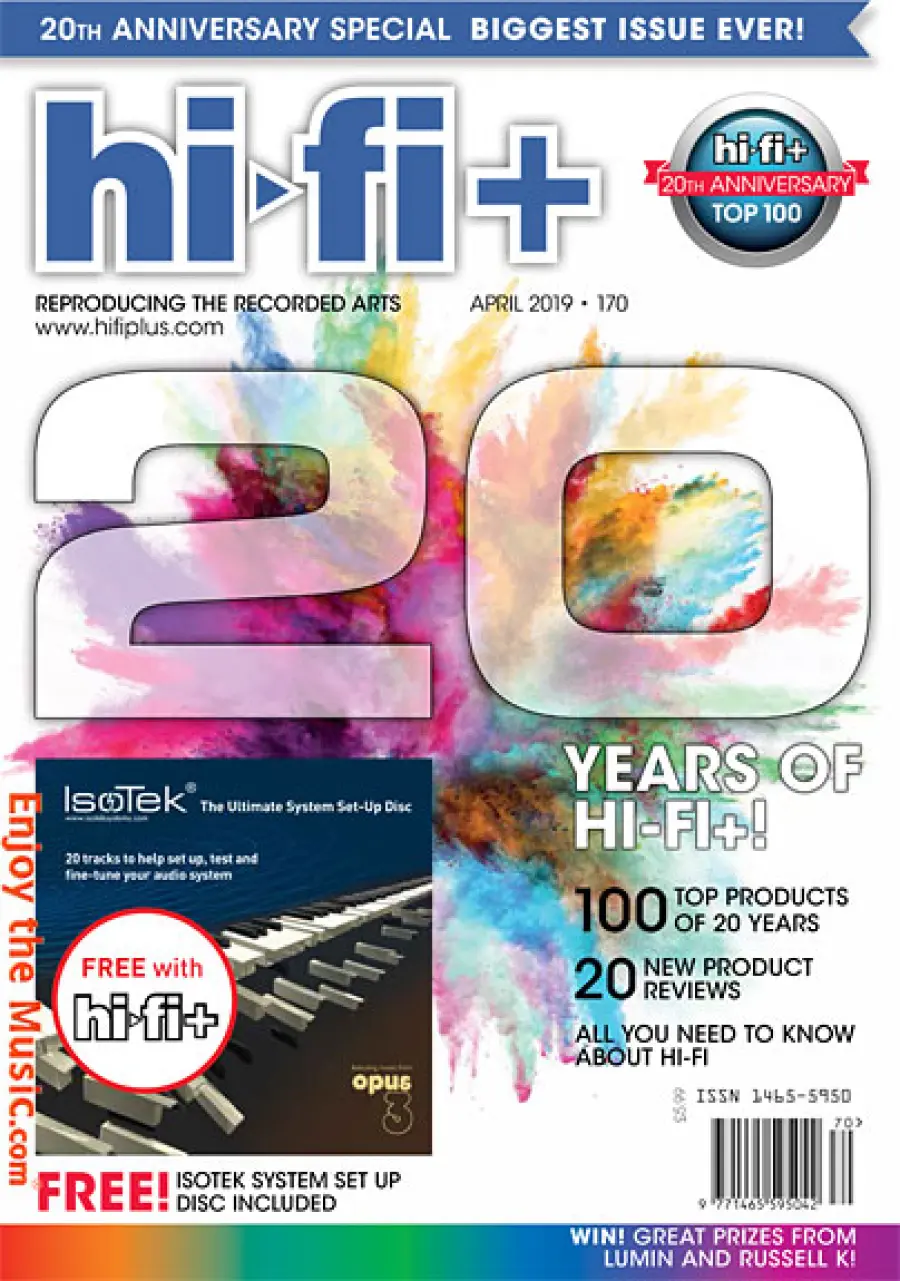 Hi-Fi + Aprile 2019 celebra il loro 20 ° anniversario