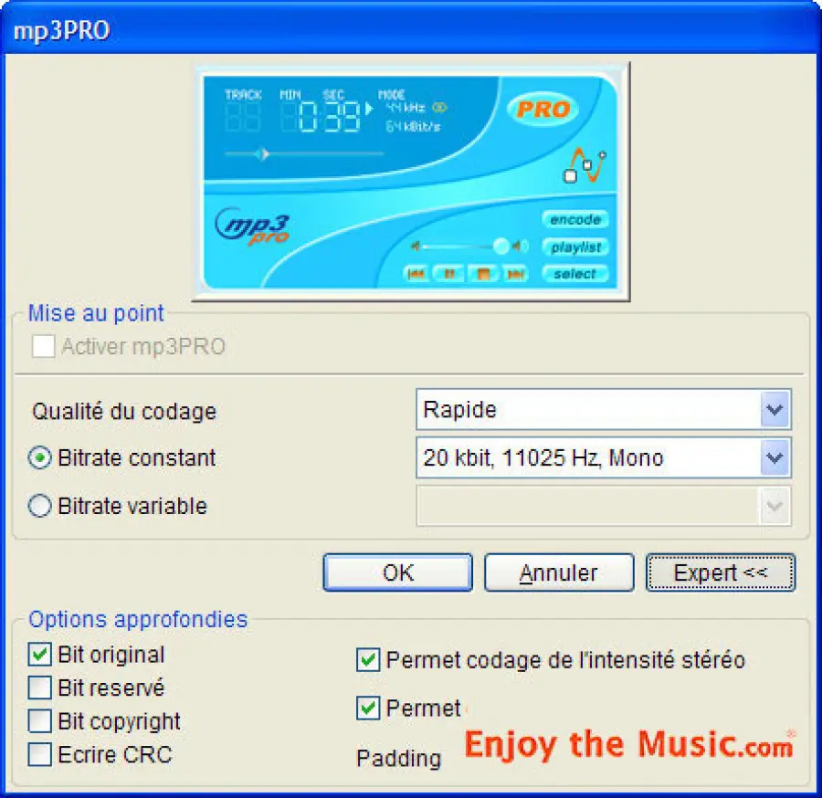 Il formato mp3PRO2 professionale porta la musica alle tue orecchie