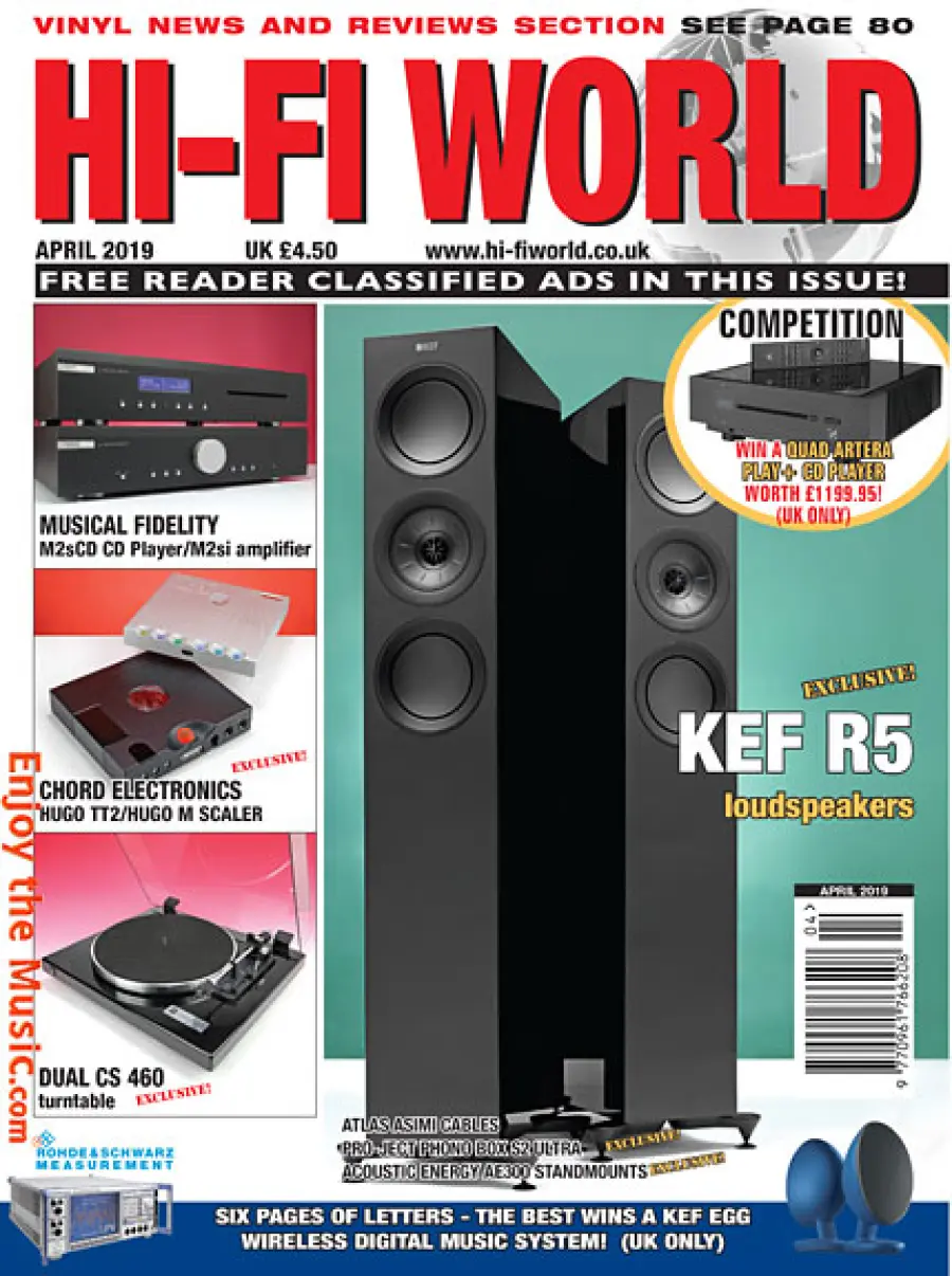 Hi-Fi World April offre recensioni e pensieri