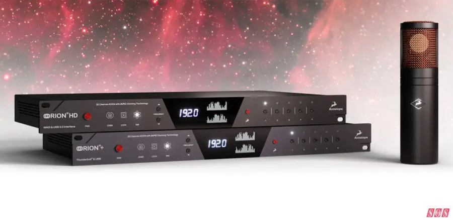 Antilope power on con microfono per modellazione USB e nuove interfacce audio