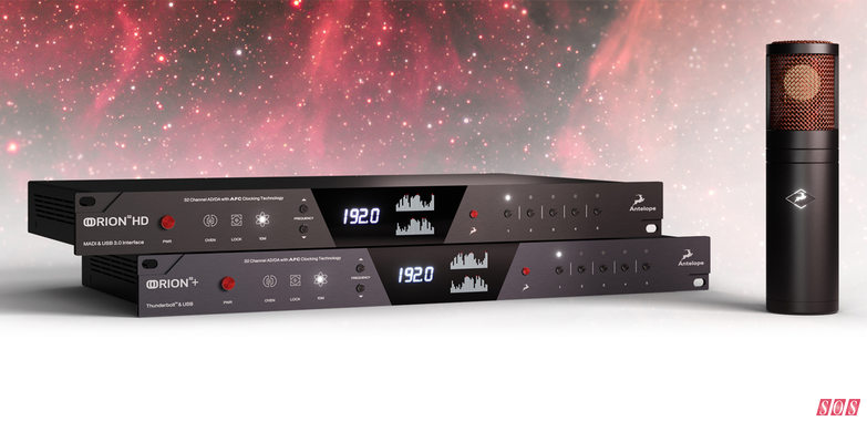 Antilope power on con microfono per modellazione USB e nuove interfacce audio