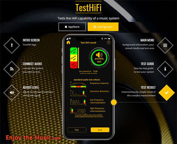 App TestHiFi valuta la capacità del tuo impianto HiFi