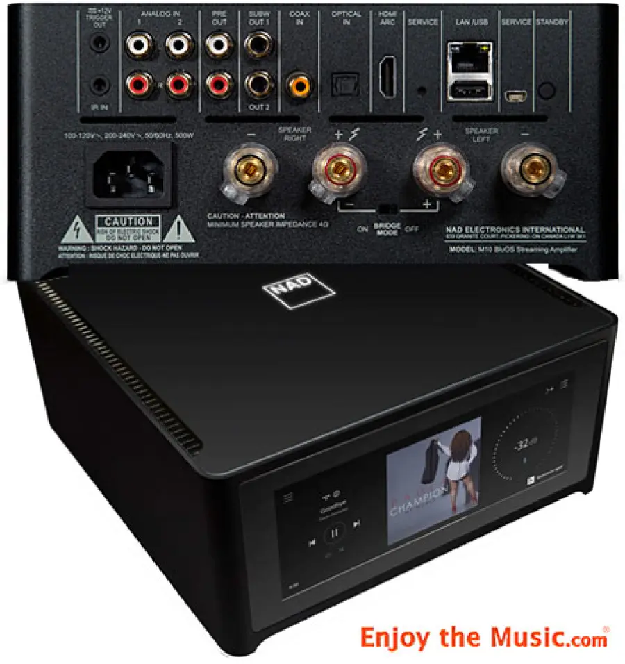 DAC streaming ad alta risoluzione NAD M10 con amplificatore integrato