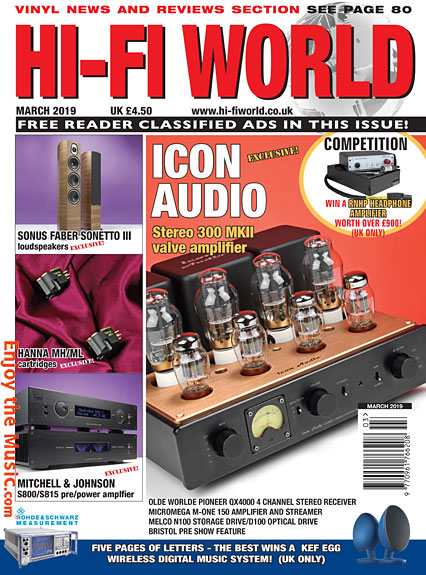 Hi-Fi World March offre recensioni e pensieri