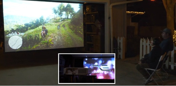 Elite svela lo schermo di proiezione portatile fronte / retro