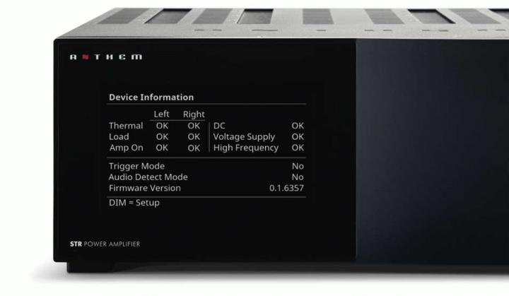 Amplificatore di potenza stereo STR di Anthem recensito