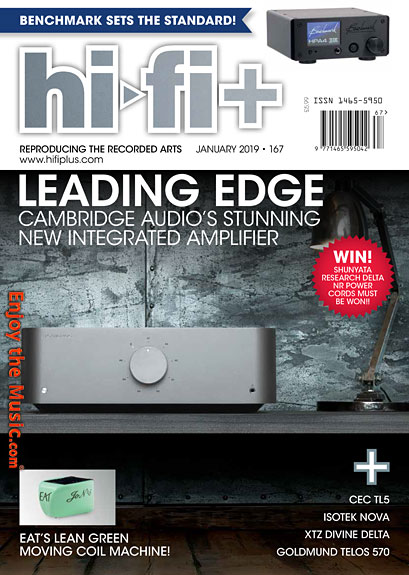 Hi-Fi + gennaio 2019 ha molte revisioni audio di fascia alta