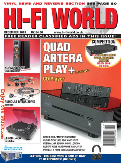 Hi-Fi World's December 2018 Issue Features Grandi articoli e recensioni